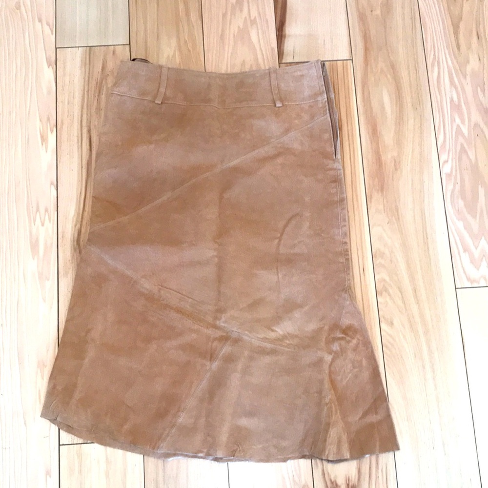 Suede Leather Skirt
